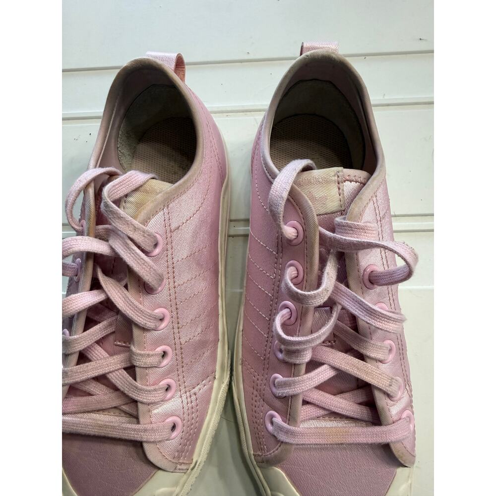 Adidas Womens Sz 7.5 Nizza RF Platform Clear Pink Shimmer White Sneakers Shoes - Picture 4 of 6